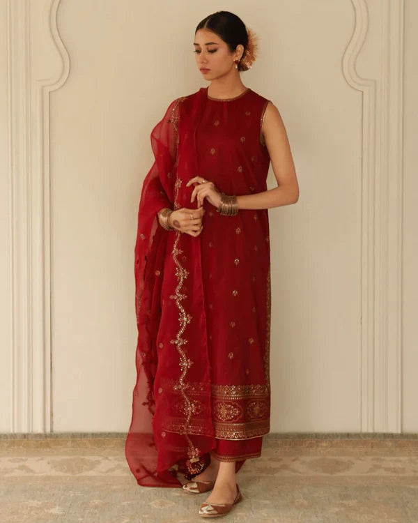 Royal Maroon Attire