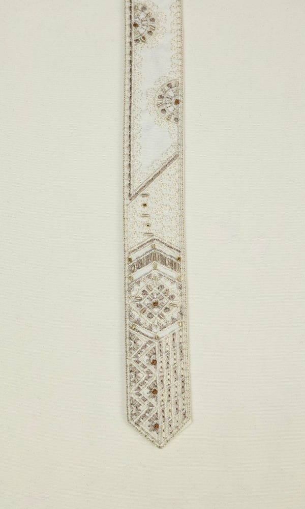Hand-Made Embroidery (Cream) - BinImran