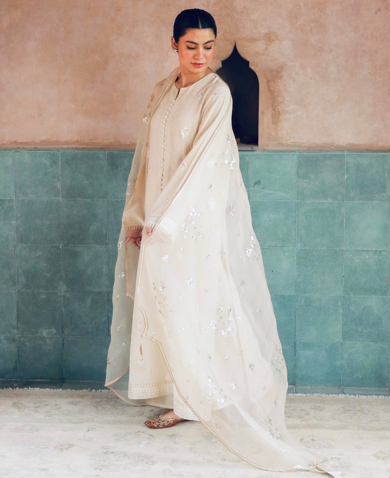 Ivory Noor| Stitched- 3 Piece