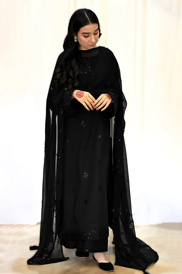 Shab-e-Zehra – 3-Piece Stitched Lawn Suit