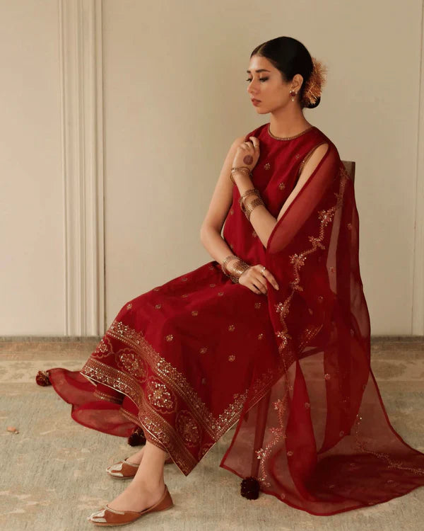 Royal Maroon Attire