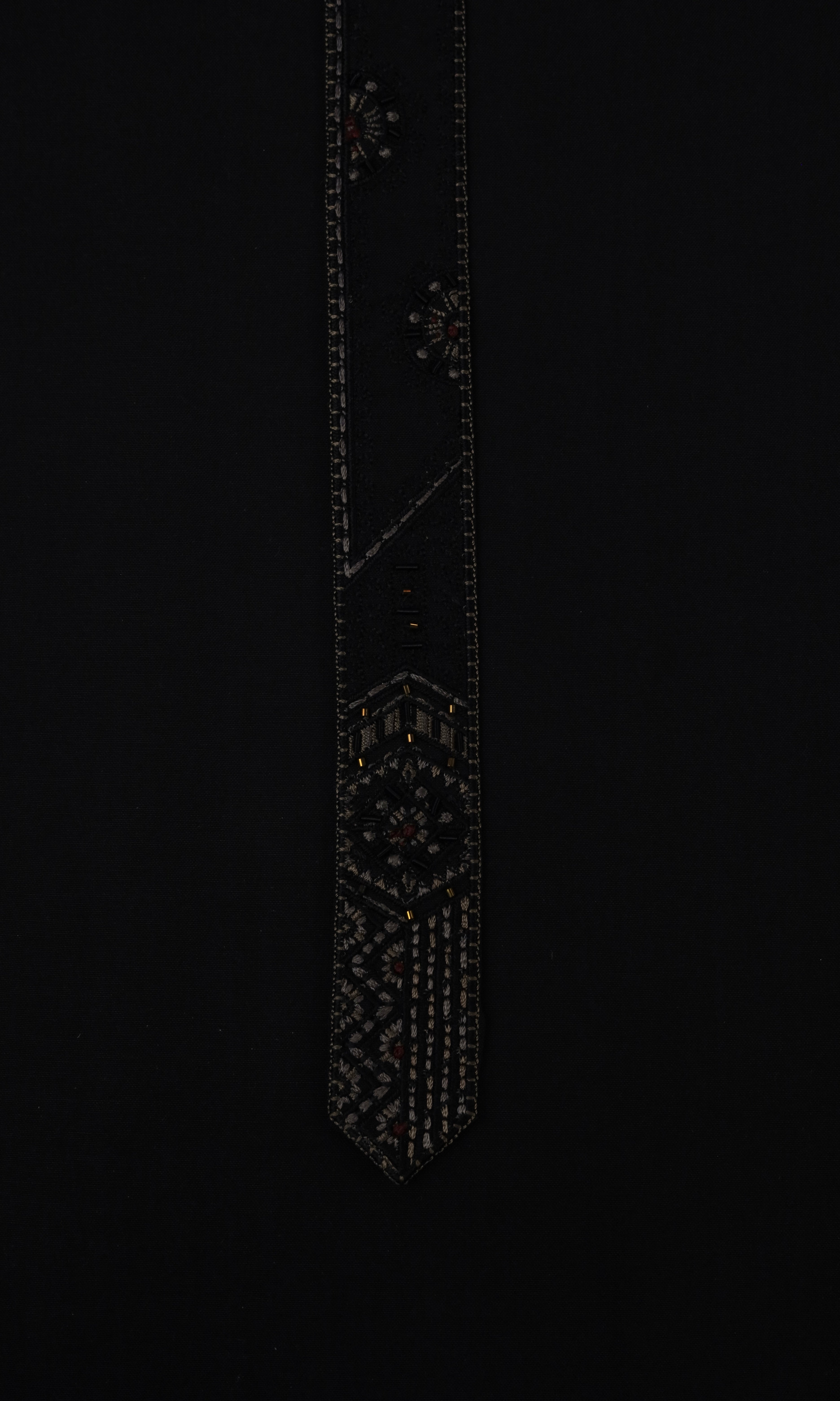 Hand-Made Embroidery (Black)