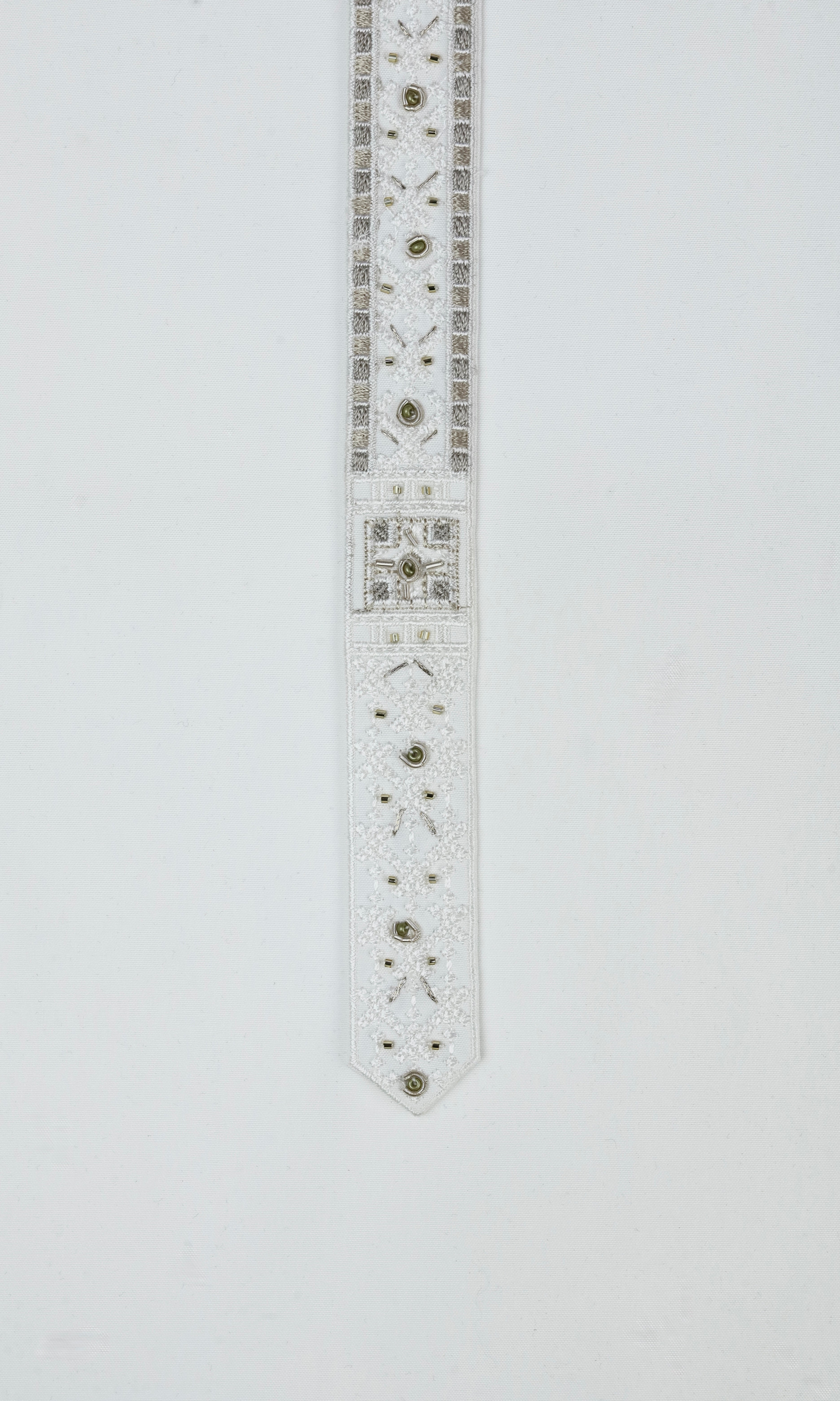 Hand-Made Embroidery (White)