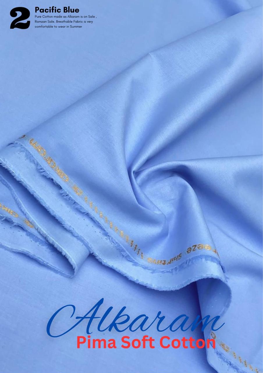 Alkaram Soft Cotton (Pacific Blue)