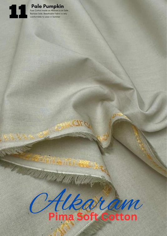 Alkaram Soft Cotton (Pale Pumpkin)