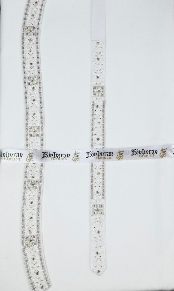 Hand-Made Embroidery (White) - BinImran