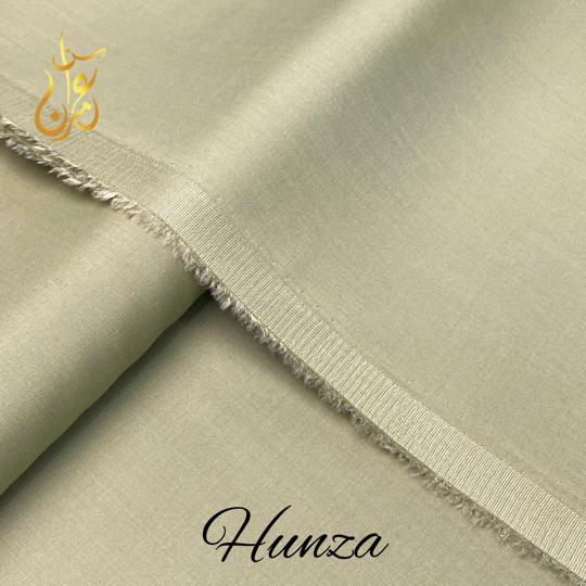 Hunza Suiting (Light Mehndi)